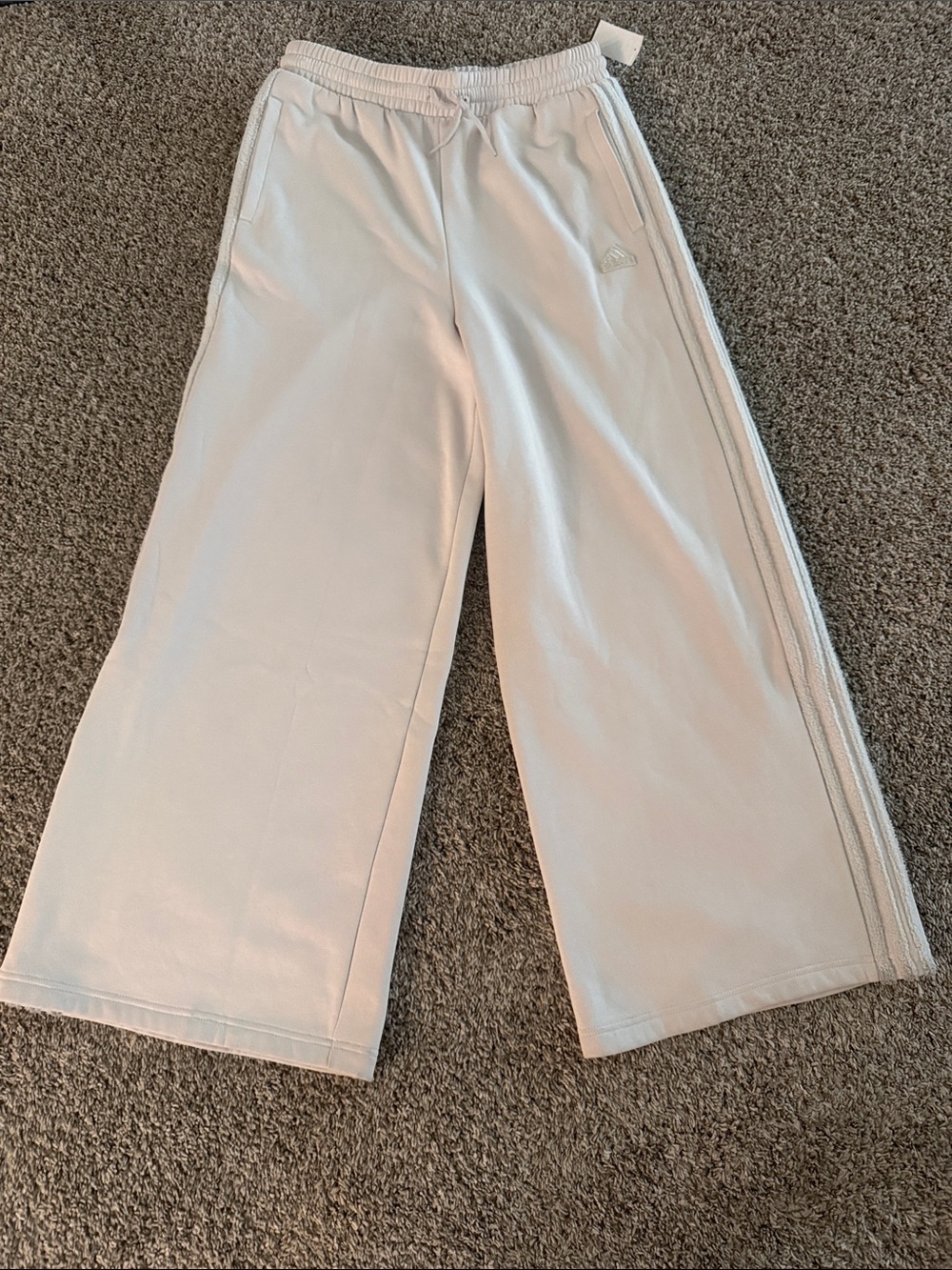Women’s Tan Wide-Leg Track Pants